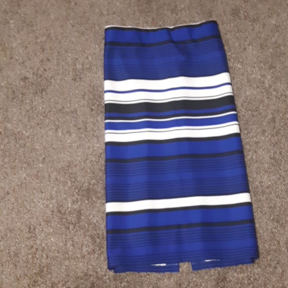 Blue , Black , White Skirt!!! Great Buy!!!